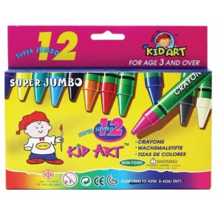 LÁPIS DE CERA SUPER JUMBO 12 CORES